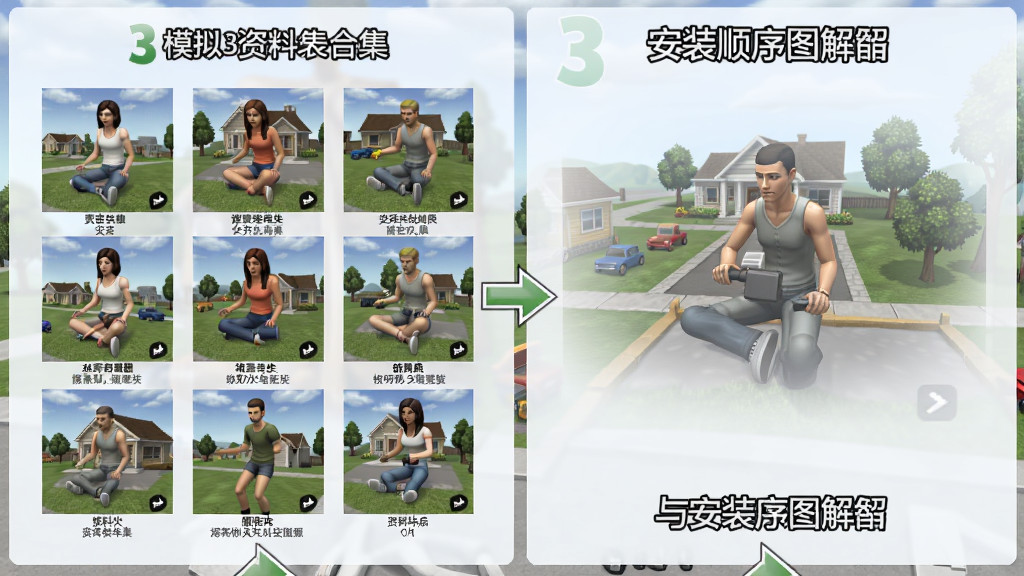 模拟人生3中文版 资料片合集与安装顺序图解