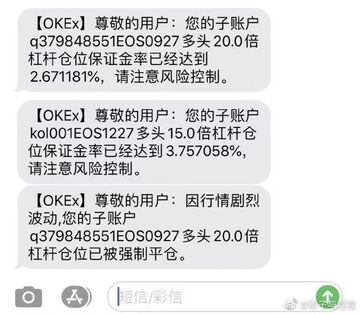 爆仓强平短信截图与交易平台多单清算数据,关键词比特币跌了有什么影响