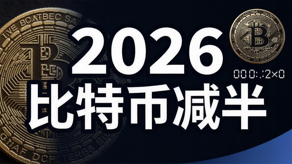 比特币减半的具体时间究竟是什么时候?倒计时查询攻略封面图,文字“2026比特币减半”