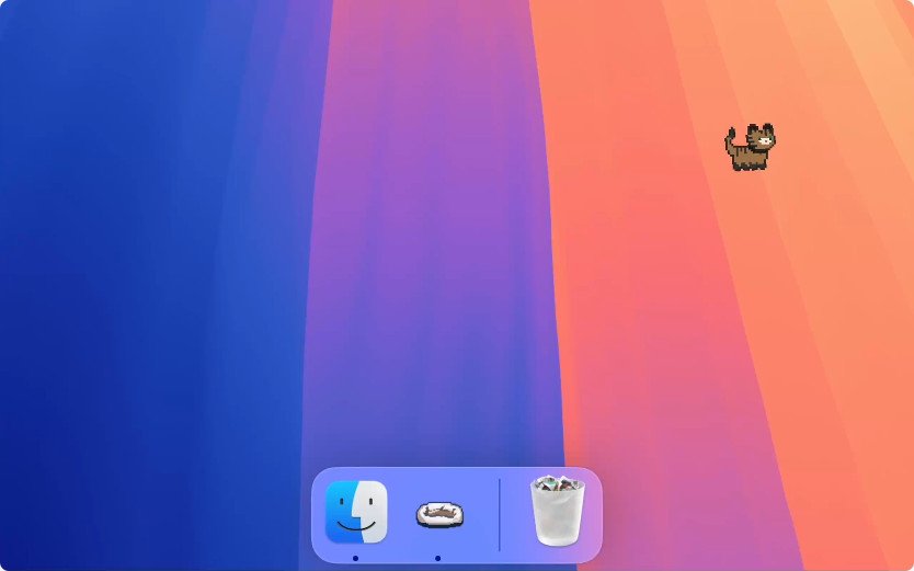 Dockitty像素化小猫带到你的Dock栏截图3