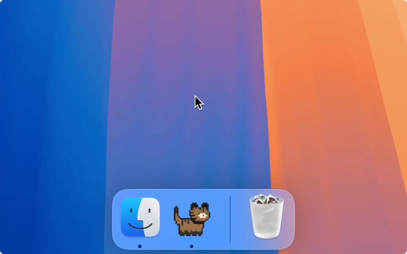 Dockitty像素化小猫带到你的Dock栏截图2