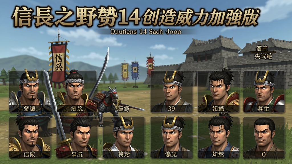 信长之野望14创造威力加强版 武将编组 出阵 画面