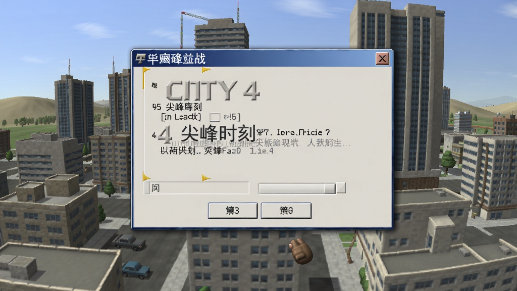 模拟城市4尖峰时刻中文硬盘版 秘籍输入窗口截图