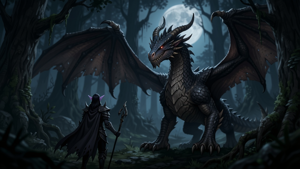 dark elf黑暗精灵繁体中文版 剧情过场 守护巨龙 暗月森林
