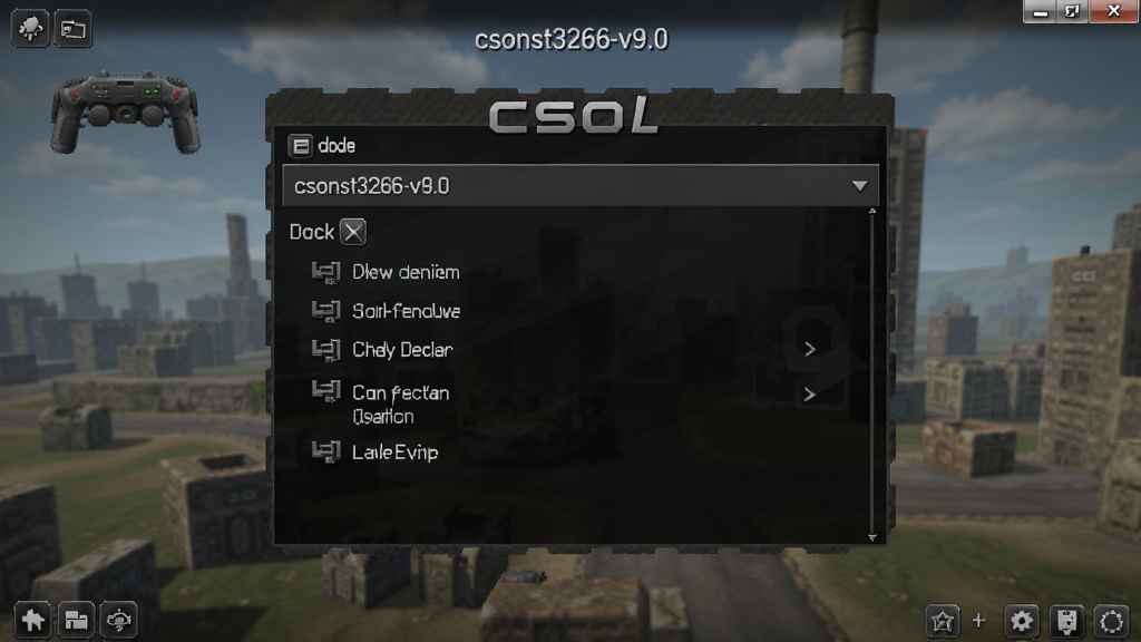 csol单机版csonst3266-v9.0版 全屏设置界面 视频选项