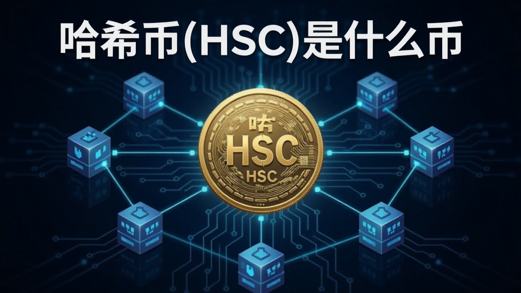 哈希币HSC概念图,展示区块链网络中的HSC代币,关键词“哈希币(HSC)是什么币”