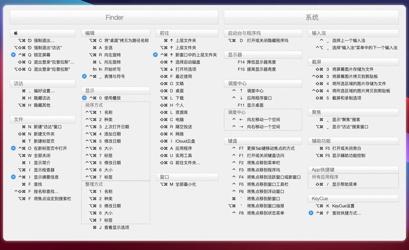 KeyCue 快捷键辅助神器 for Mac截图3