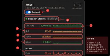 WhyFi 菜单栏WiFi管理工具 for Mac WhyFi 菜单栏WiFi管理工具 for Mac