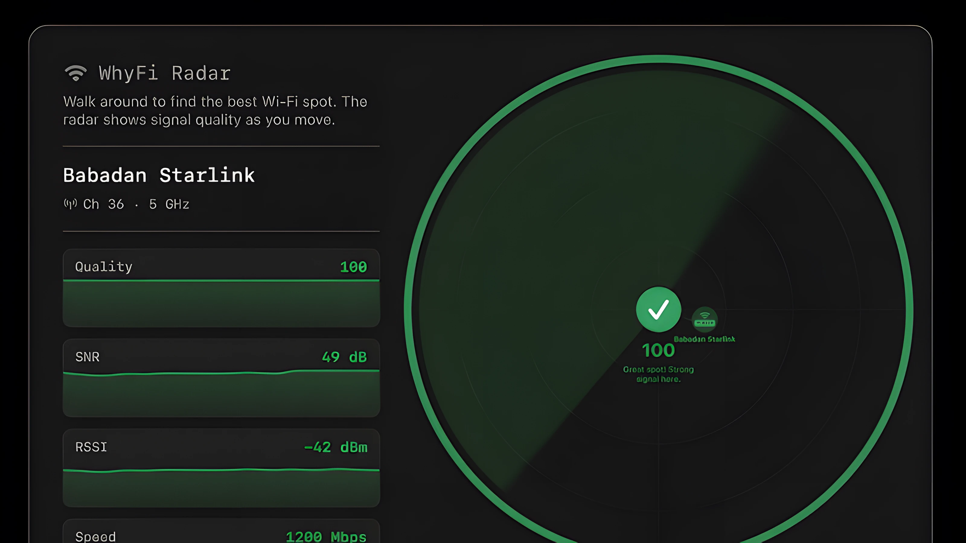 WhyFi 菜单栏WiFi管理工具 for Mac截图1