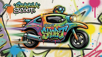 绘彩疾驰(Crayola Scoot)特技涂鸦效果展示