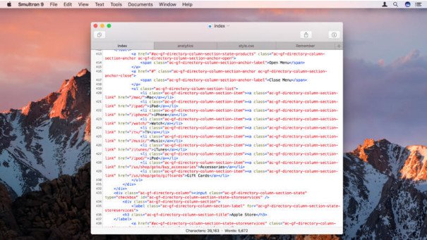 Smultron 代码文档编辑器 for Mac截图1