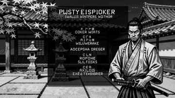 黑白武士道多结局剧情选择界面