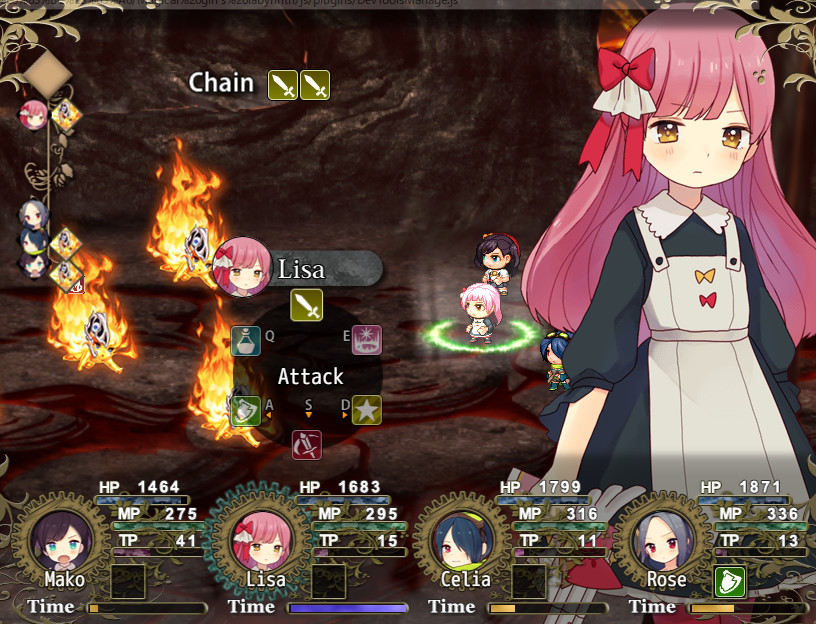 魔女迷宫(Magical girl's labyrinth) 魔法合成界面 装备系统 使魔养成