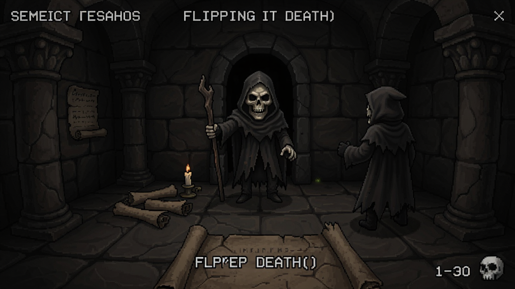 翻转死亡(Flipping Death)解谜环节实机截图