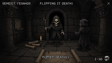 翻转死亡(Flipping Death)解谜环节实机截图