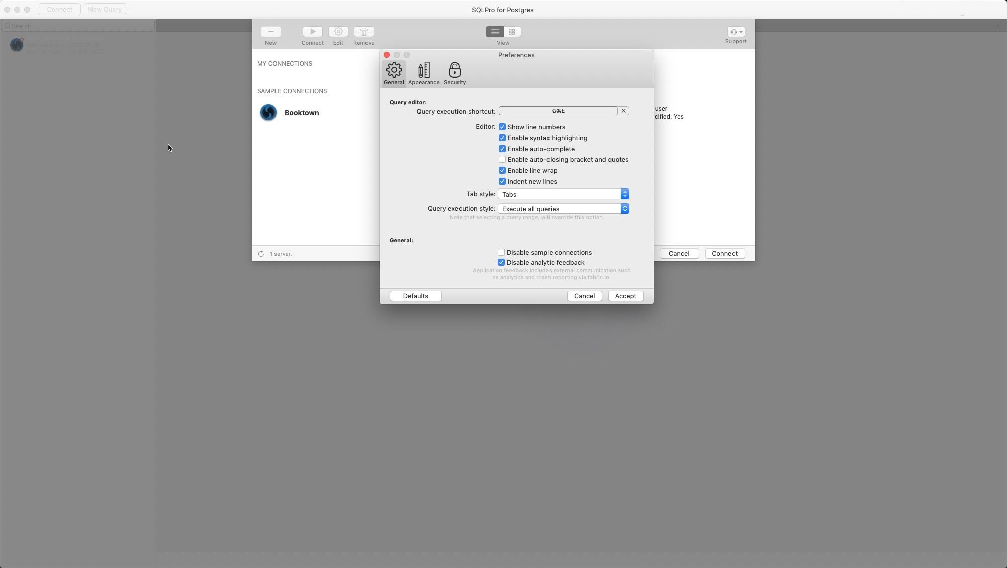 SQLPro for Postgres Mac数据库客户端截图1