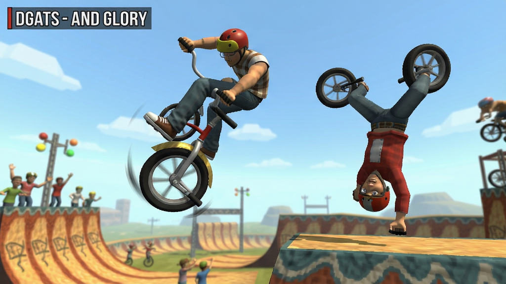 死亡独轮车3D(Guts and Glory)空中旋转特技与倒立过关截图