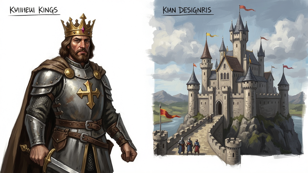 国王(Kings)英雄原画与城堡场景设计