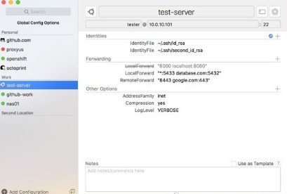 SSH Config Editor(SSH配置编辑器) for Mac截图1