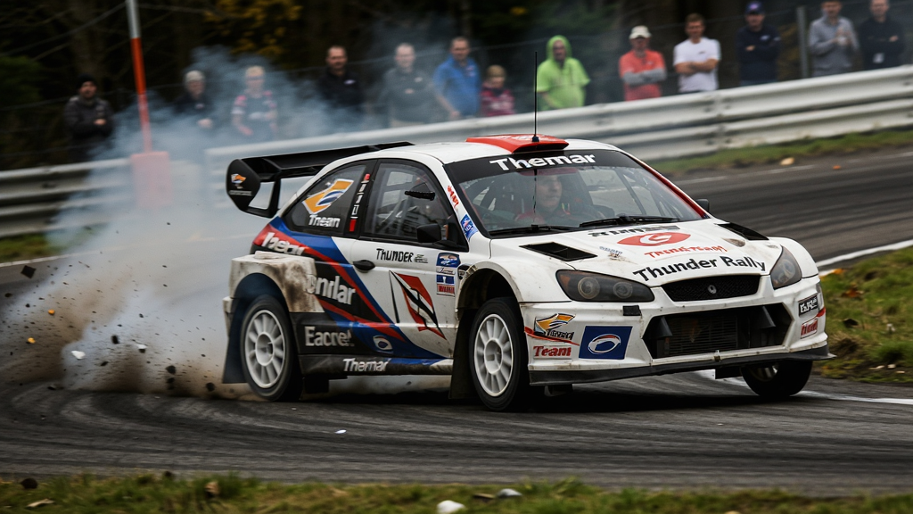 雷霆拉力赛(Thunder Rally)过弯漂移操作示范 拉力赛车