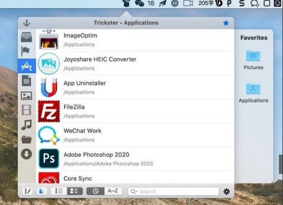 Trickster 快速访问经常使用的文件 for Mac截图3