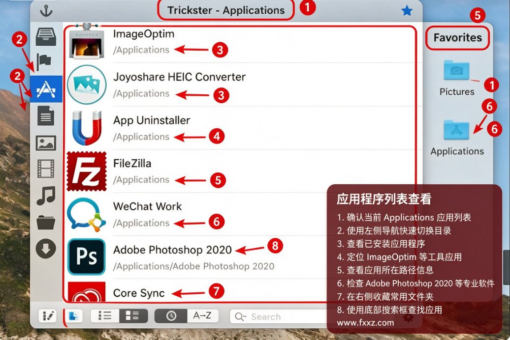 Trickster 快速访问经常使用的文件 for Mac Trickster 快速访问经常使用的文件 for Mac