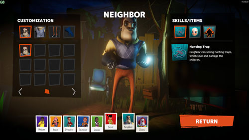 秘密邻居(Secret Neighbor)角色选择界面