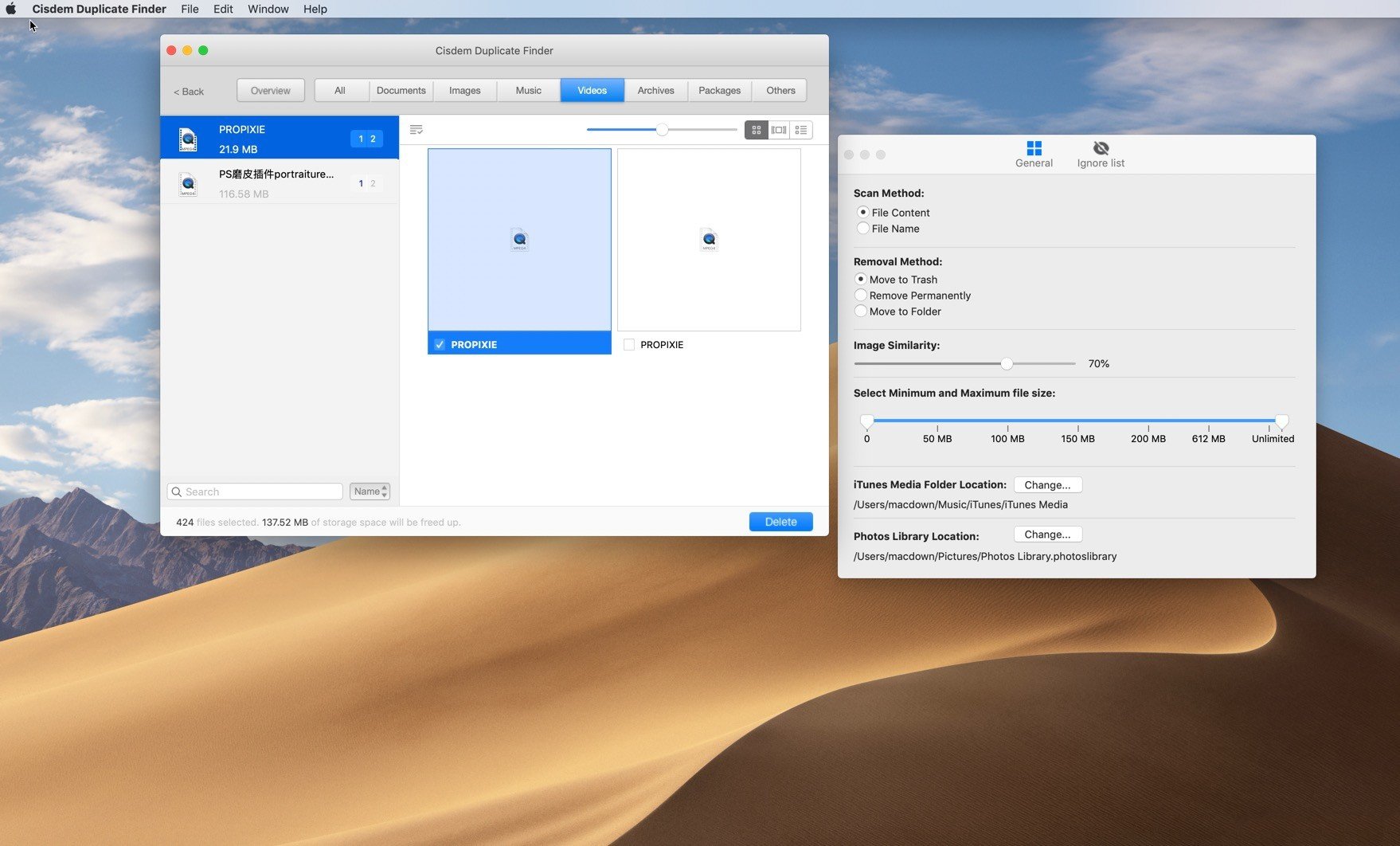 Cisdem Duplicate Finder for Mac电脑版截图3