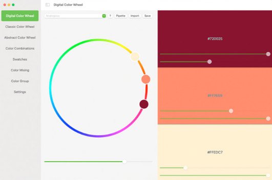 Color Wheel ����ɫ�� for Mac��ͼ1