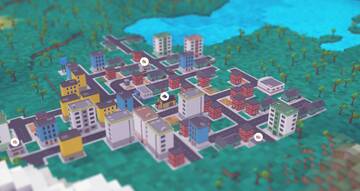 体素大亨(Voxel Tycoon) 游戏实机画面 工业区 铁路网 像素风