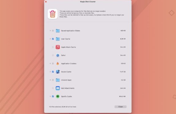 Magic Disk Cleaner��ʱ�ļ����� for Mac��ͼ1