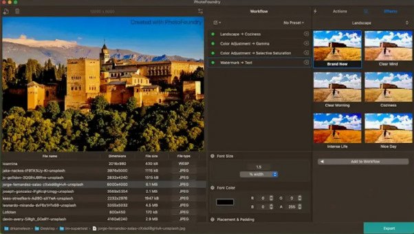 PhotoFoundry 专业修图工具 for Mac截图1