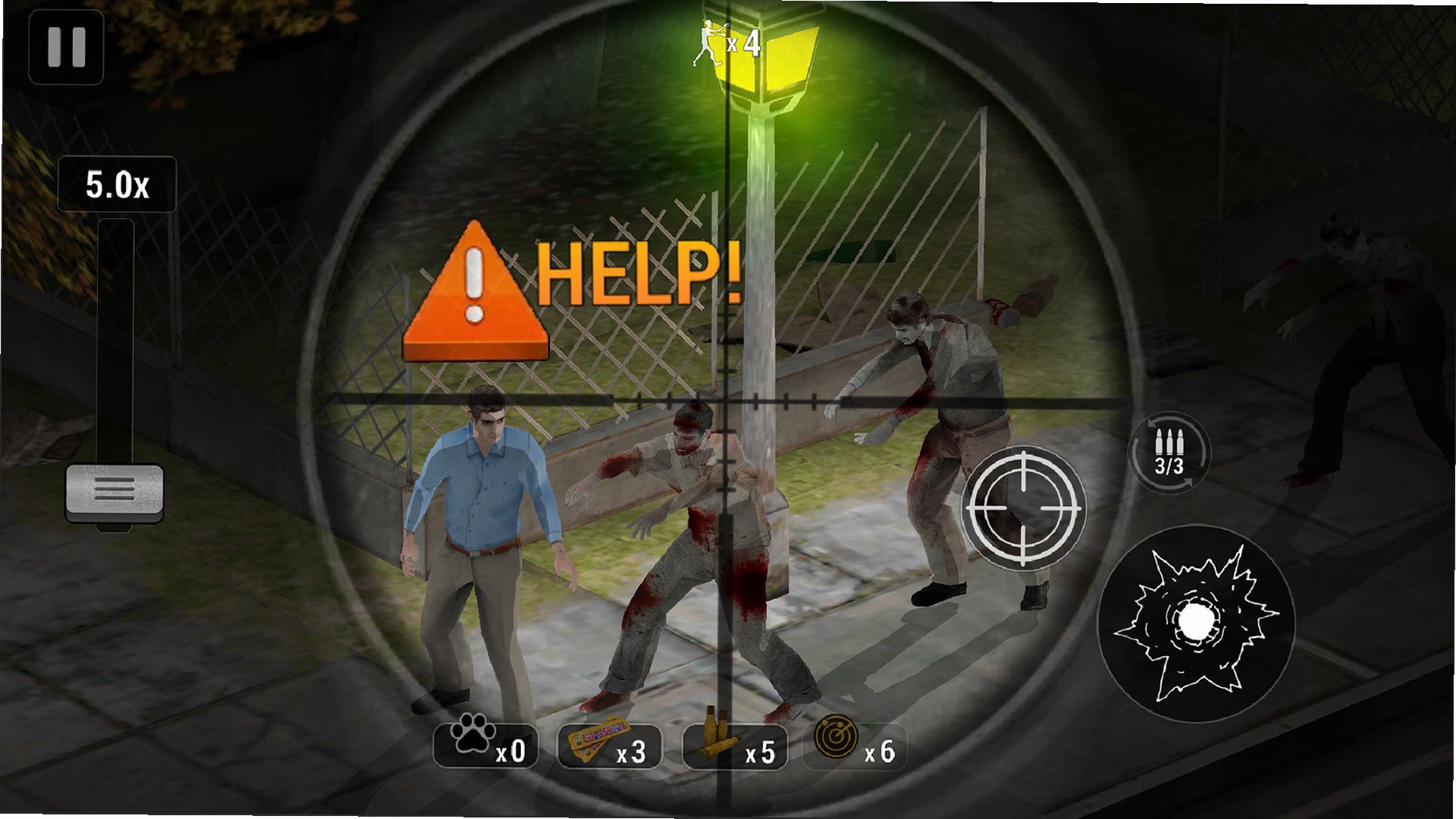 校园女生僵尸猎人Zombie Hunter截图0