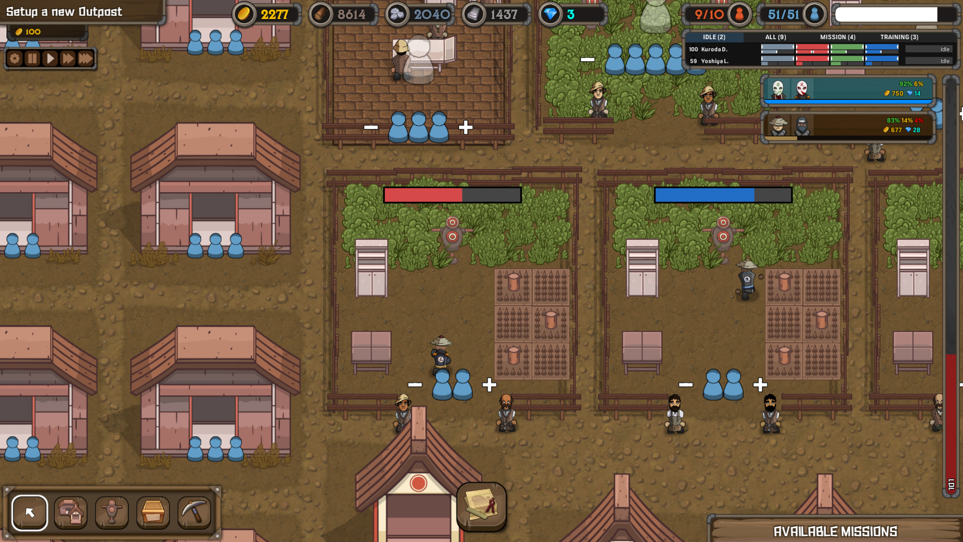 忍者大君(Ninja Tycoon) 战斗场景 连招 环境破坏效果