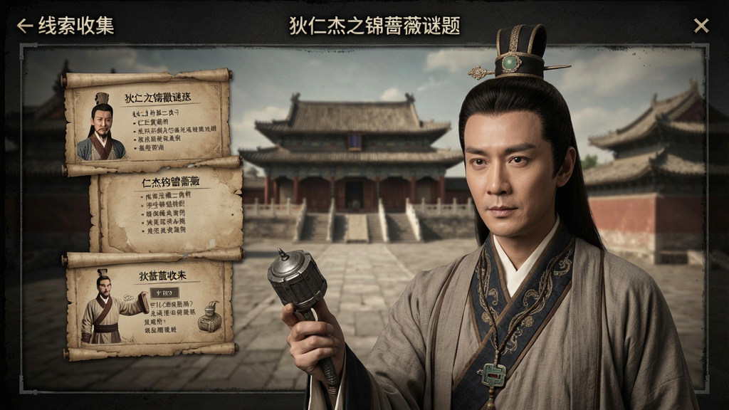 狄仁杰之锦蔷薇谜题界面线索收集