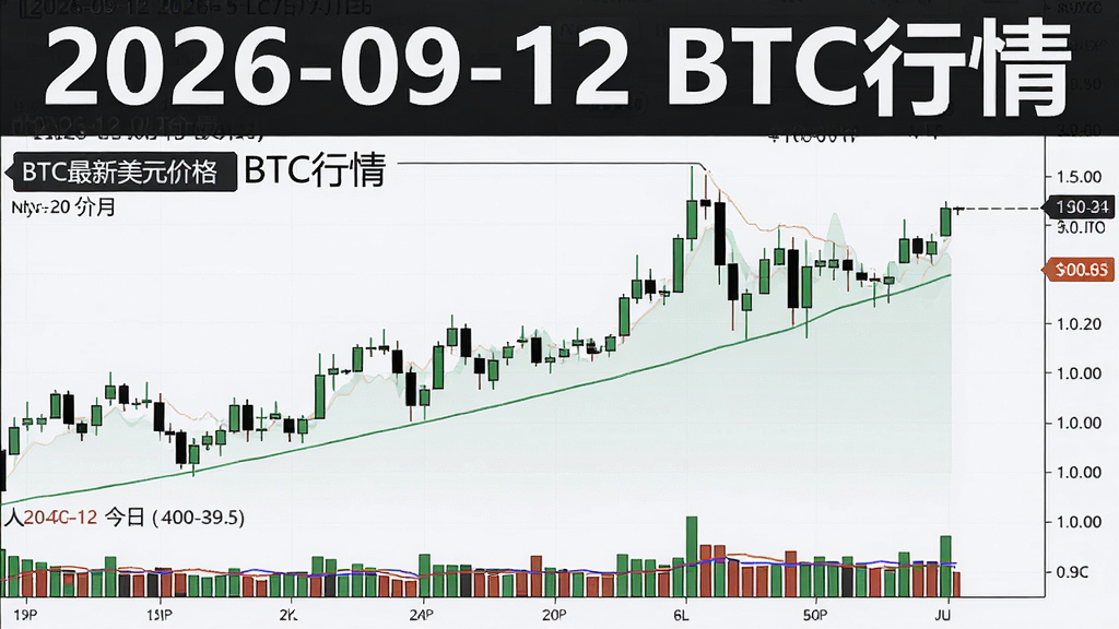 生成一张2026年9月12日比特币今日行情走势图,图中清晰标注BTC最新美元价格与人民币换算数字,界面包含实时K线和交易量,顶部大字注明“2026-09-12 BTC行情”