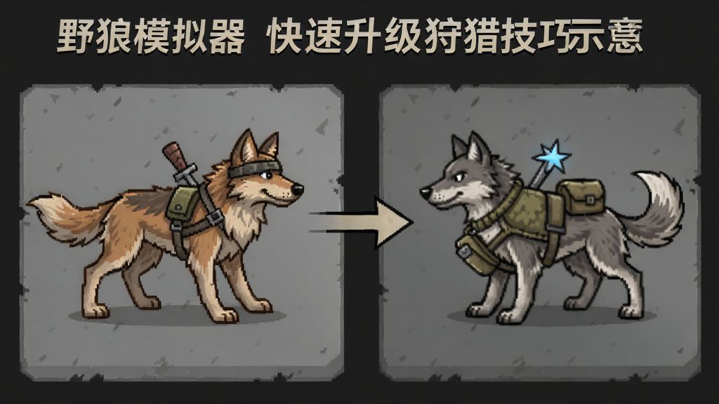 野狼模拟器快速升级狩猎技巧示意图