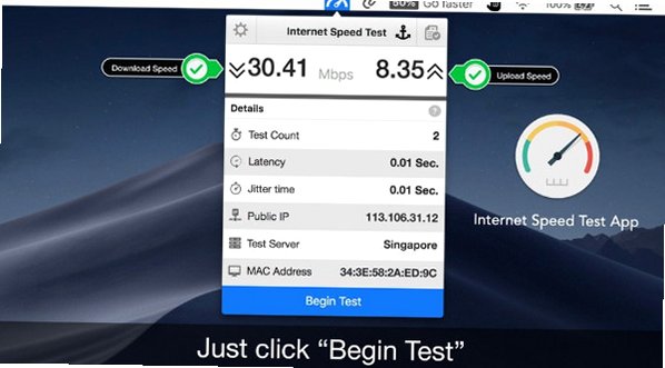 Internet Speed Test网速测试工具 for Mac截图1