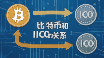һ��չʾ���ر���ICO��ϵ�ĸ���ͼ�����Ĺؼ��֡����رҺ�ICO�Ĺ�ϵ����ͼ���б��رҷ��ź�ICO���ҵĹ�����ͷ