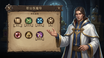 神医魔导 职业选择 技能界面