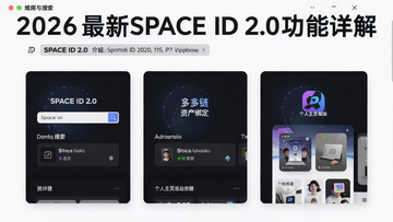 һ��չʾSPACE ID 2.0���ܽ��ܵĽ����ͼ���������������������ʲ��󶨡�������ҳģ�飬�����֡�2026����SPACE ID 2.0������⡱