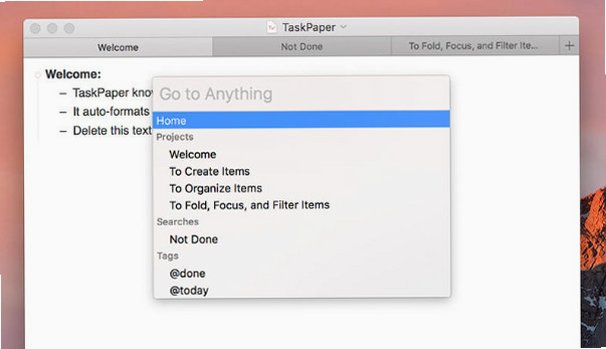 TaskPaper 纯文本GTD工具 for Mac截图4