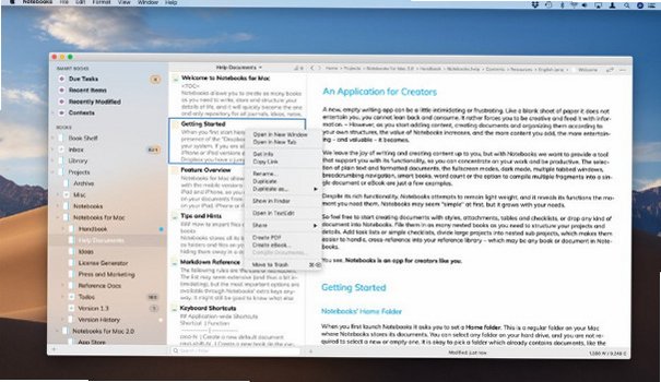Notebooks文档管理和日程备忘工具 for Mac截图2