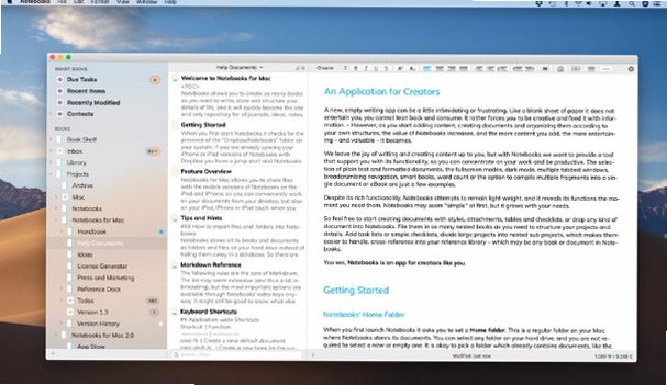 Notebooks文档管理和日程备忘工具 for Mac截图1