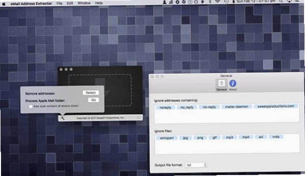 eMail Address Extractor for Mac 提取email邮件地址截图2