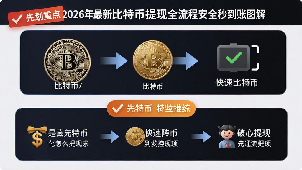2026年最新比特币提现全流程安全秒到账图解,涵盖比特币是怎么提现的?如何实现比特币的快速提现?核心步骤,用标注“先划重点”