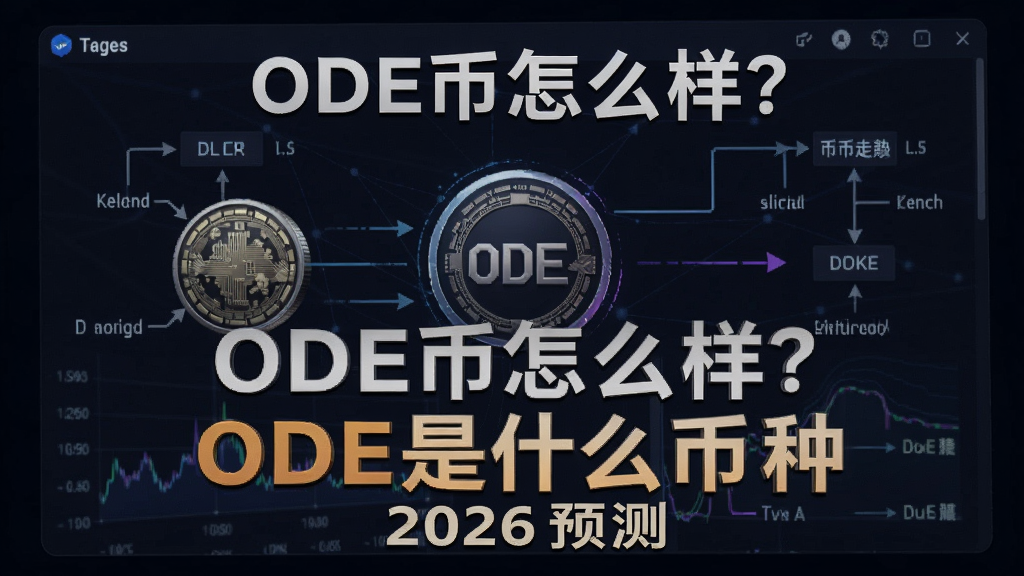 加密货币ODE币行情走势与项目分析图解,重点标注“ODE币怎么样?ODE是什么币种”和2026预测字样