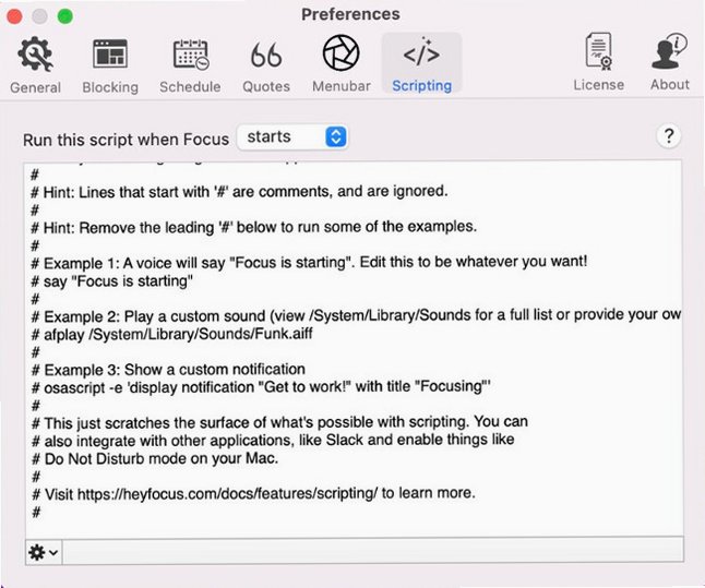 Focus for Mac 帮助你拦截那些会使你分心的网站截图2