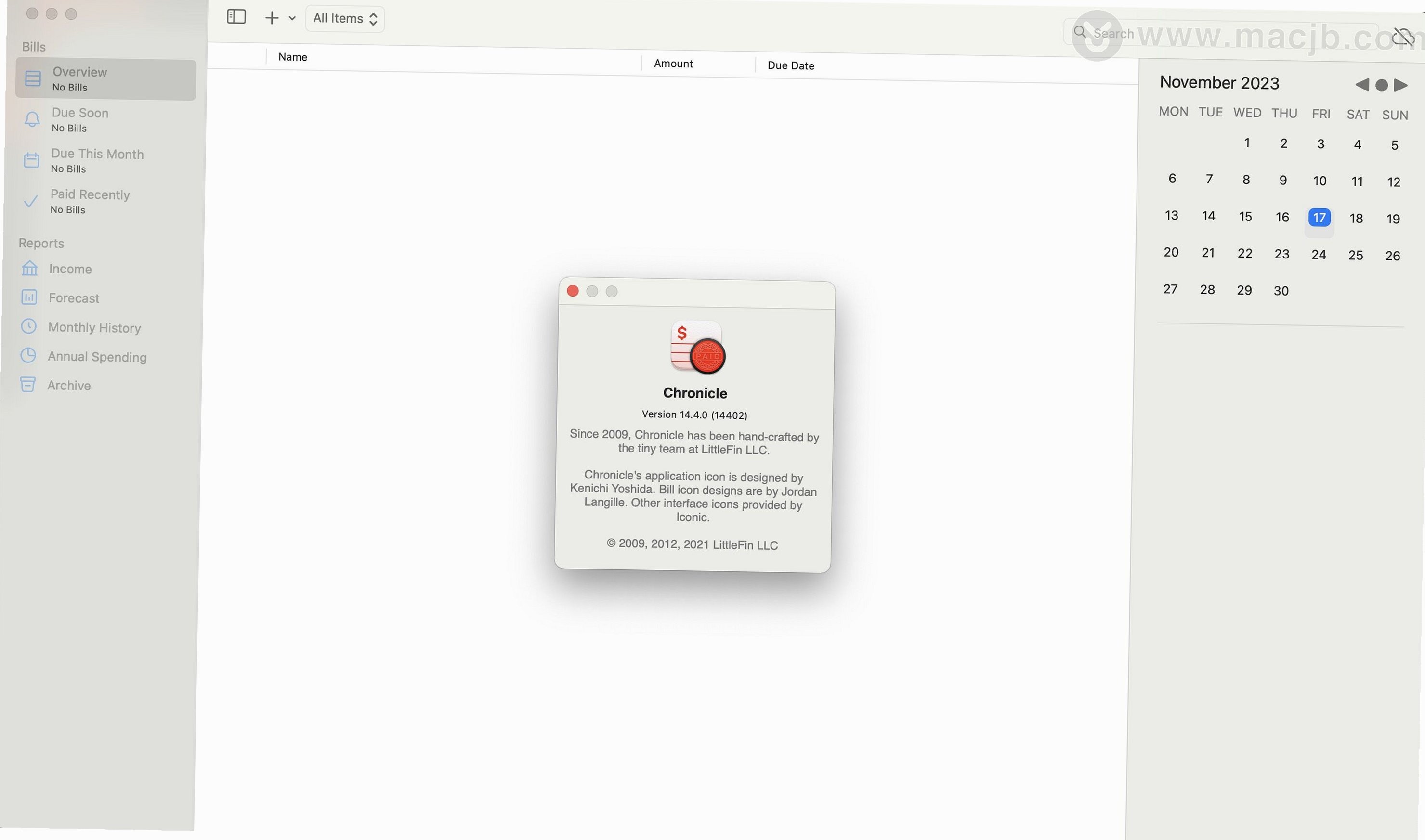 Chronicle Pro for Mac优秀的财务管理工具截图1