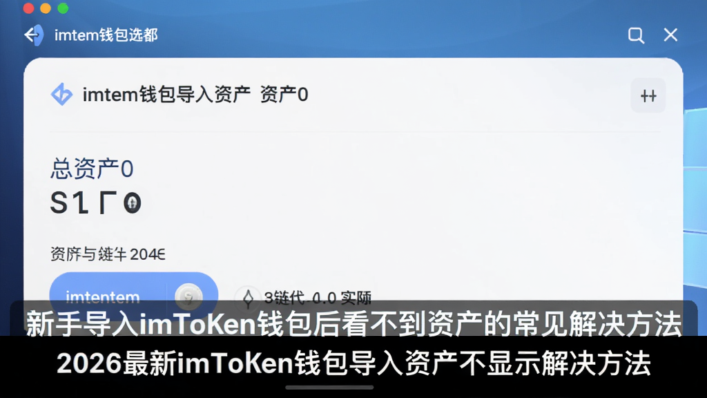 imTokenǮ��������ʲ�Ϊ0�Ľ�ͼ��Ǯ����ҳ��ʾ�����ʲ�0��������ʵ���д��ң����������ֵ���imTokenǮ���󿴲����ʲ��ĳ������������,�ʲ�����ʾ, ��2026����imTokenǮ�������ʲ�����ʾ���������